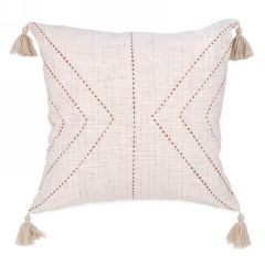 Coussin motif petit poids et frange (ATTITUDES IMPORT / LH5690)