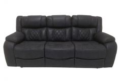 Sofa inclinable en tissu foncé (PRIMO/BARNABA-S/RUGGED NAVY)