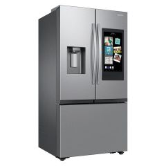 Réfrigérateur à deux portes, capacité 25,5 pi³, 36 po,  avec distributeur d'eau et de glaçons, certifié Energy Star, acier inoxydable (SAMSI/RF27CG5900SR/)