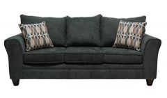 Sofa fixe gris charcoal (MINHA/1828-C-S/CHARCOAL)