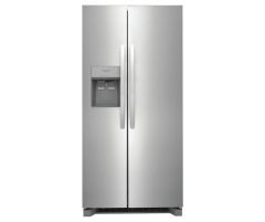 Réfrigérateur avec congélateur juxtaposé, capacité 22,3 pi³, 33 po, avec distributeur de glaçons et d'eau, Acier inoxydable (FRIGI/FRSS2323AS/)