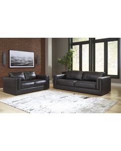 Sofa combo cuir Ashley (5740538C - AMIATA ONYX / ASHLEY)