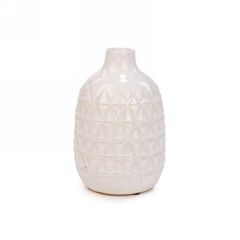 Vase texturé ivoire (ATTITUDES IMPORT / SU1343)