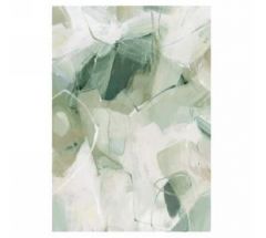 Toile canevas - abstrait vert et blanc (ATTIT/YW1342)