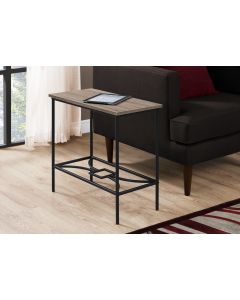 TABLE D'APPOINT - 22"H / TAUPE FONCE / METAL NOIR (MONARCH/I 2075)