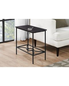 TABLE D'APPOINT - 22"H / CAPPUCCINO / METAL NOIR (MONARCH/I 2076)