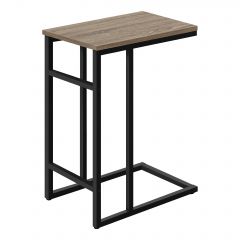 TABLE D'APPOINT - 24"H / TAUPE FONCE / METAL NOIR (MONARCH/I 2172)