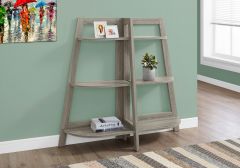 ETAGERE - 48"H / ETAGERE D'APPOINT TAUPE FONCE (MONARCH/I 2428)