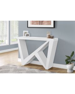 TABLE D'APPOINT - 48"L / CONSOLE D'ENTREE BLANC (MONARCH/I 2429)