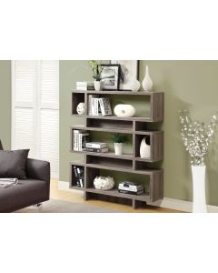 ETAGERE - 55"H / STYLE MODERNE TAUPE FONCE (MONARCH/I 3251)