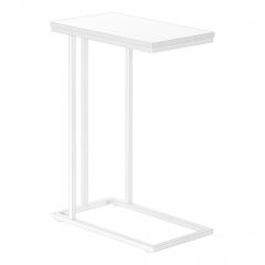 TABLE D'APPOINT - 25"H / BLANC / METAL BLANC (MONARCH/I 3468)