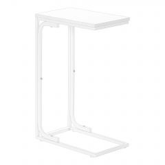 TABLE D'APPOINT - 25"H / BLANC / METAL BLANC (MONARCH/I 3478)