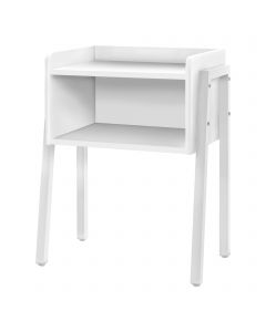 TABLE D'APPOINT - 23"H / BLANC / METAL BLANC  (MONARCH/I 3594)
