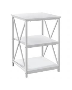 TABLE D'APPOINT - 26"H / BLANC / METAL BLANC (MONARCH/I 3599)