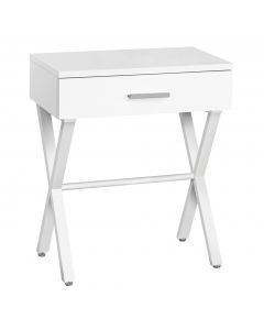 TABLE D'APPOINT - 24"H / BLANC / METAL BLANC (MONARCH/I 3606)