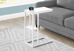 TABLE D'APPOINT - 25"H / BLANC / METAL BLANC (MONARCH/I 3676)
