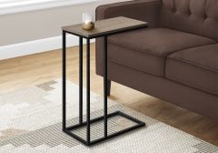 TABLE D'APPOINT - 25"H / TAUPE FONCE / METAL NOIR (MONARCH/I 3766)
