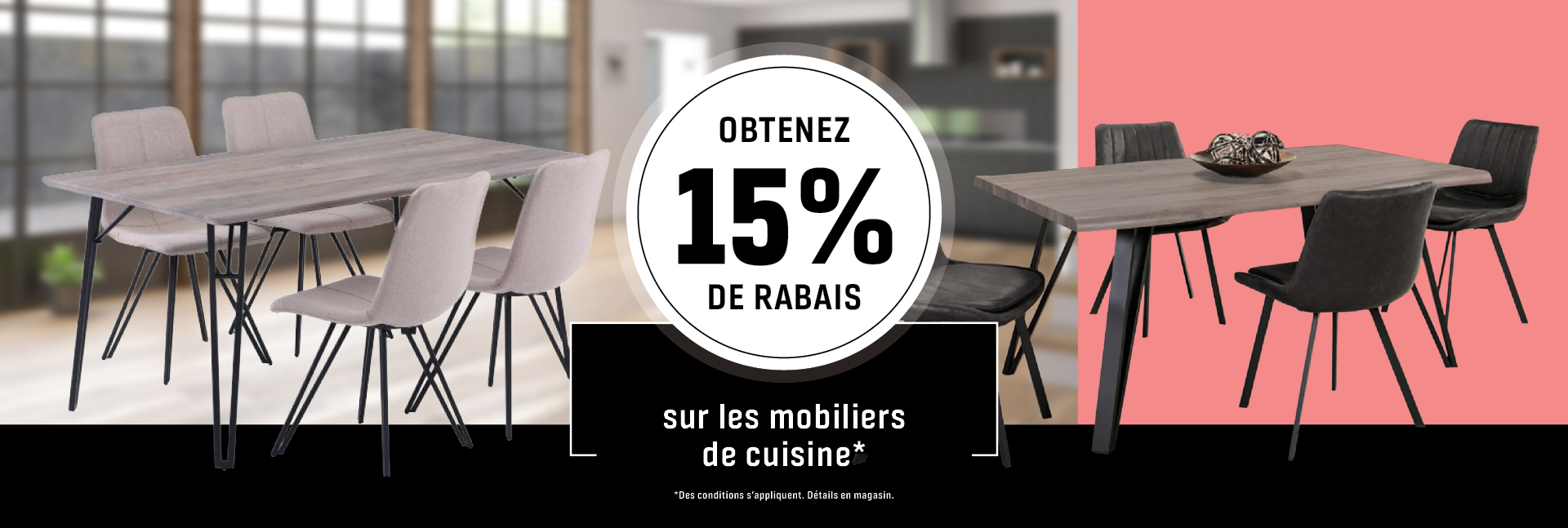 Branchaud - Obtenez 15% de rabais sur les mobiliers de cuisine