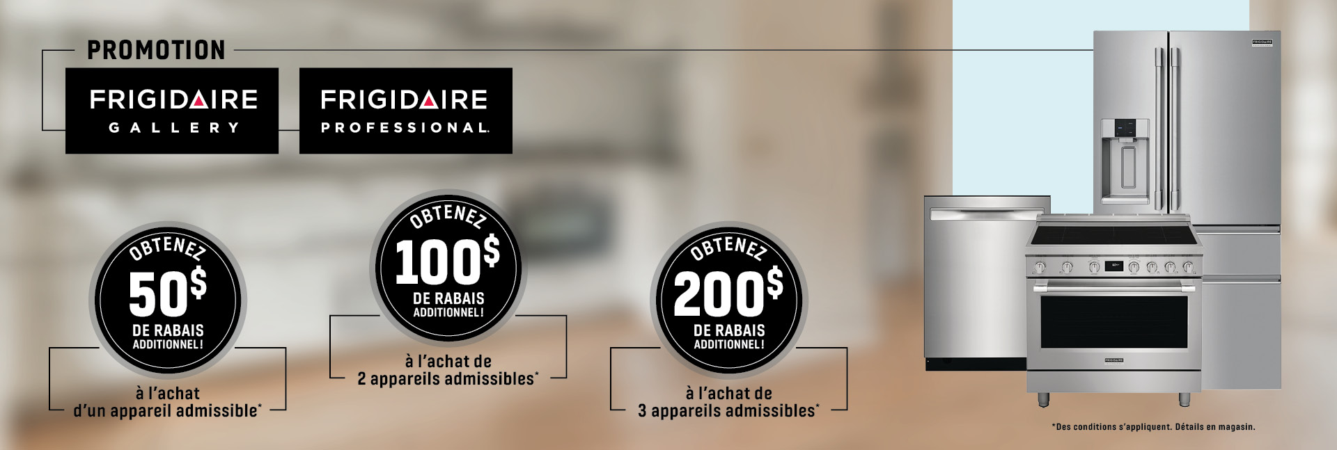 Branchaud | Promo Frigidaire Gallery et Professional